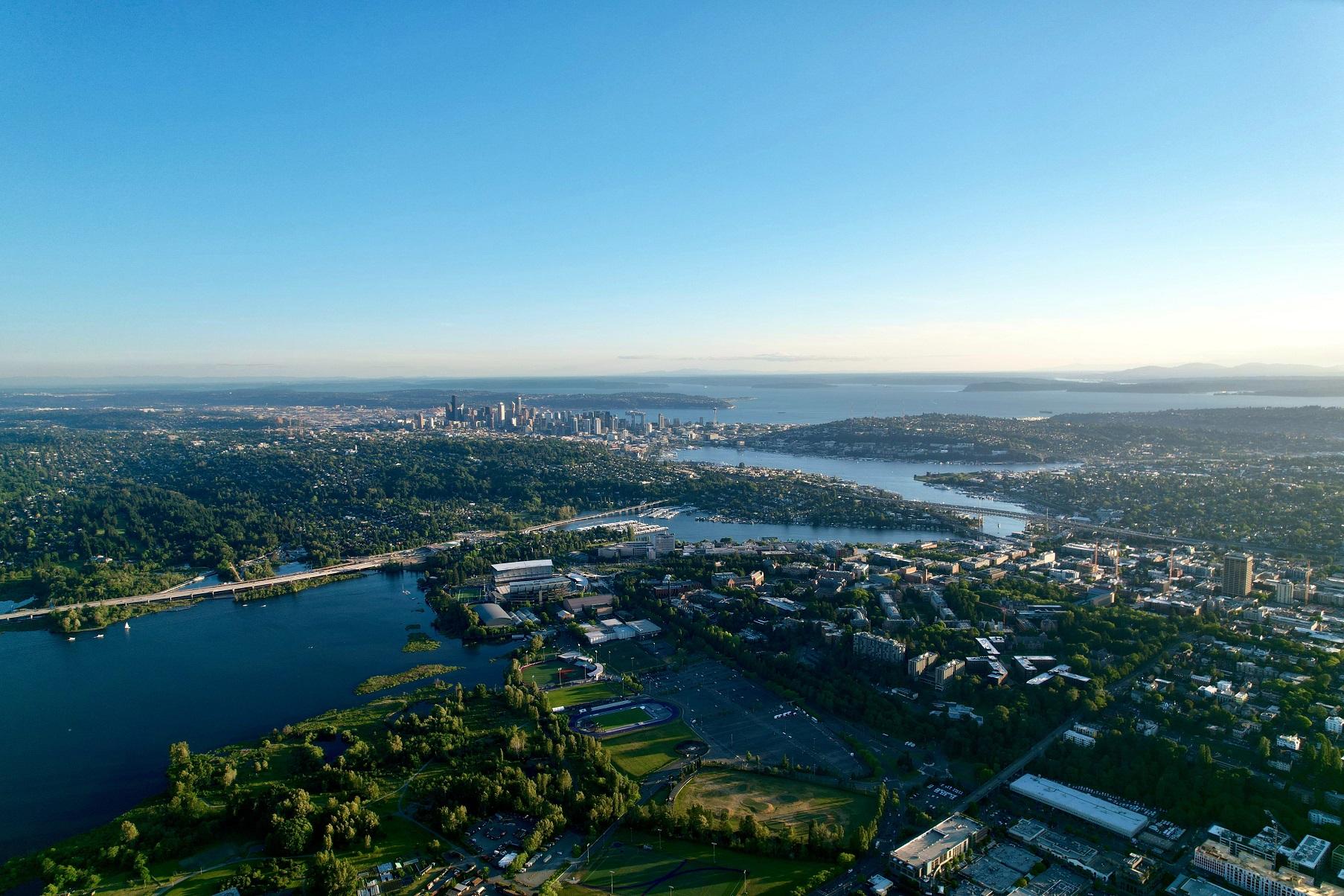 Aerial view of King County